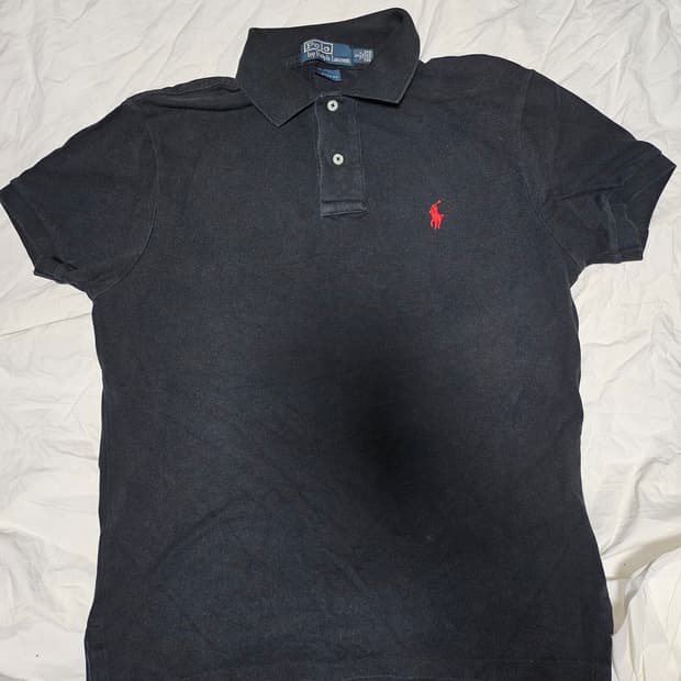 폴로랄프로렌 블랙 PK 티 카라티 카라티셔츠 S