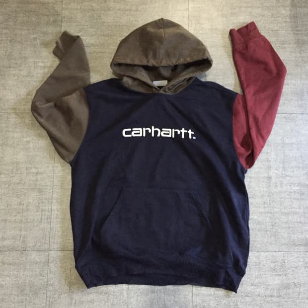 Carhartt 칼하트 올드스쿨아메카지스트릿 배색 후드티셔츠
