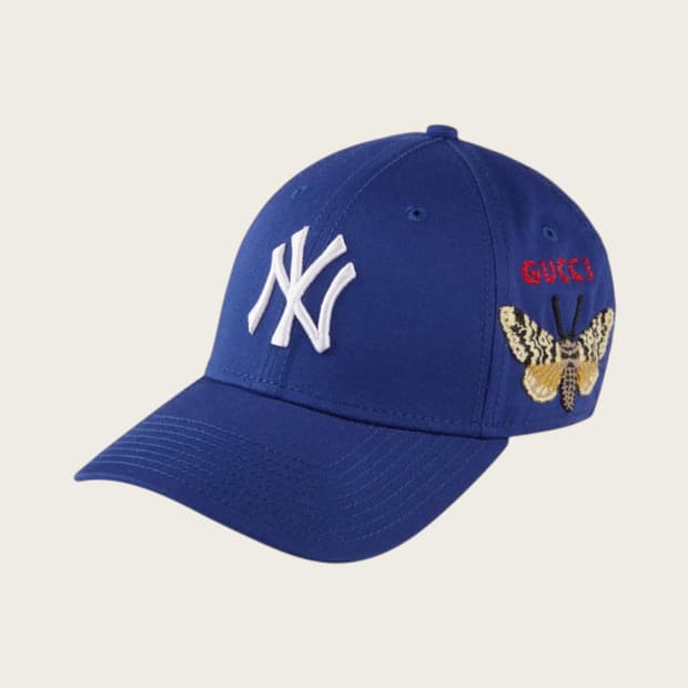 구찌 x MLB 콜라보 한정판 볼캡