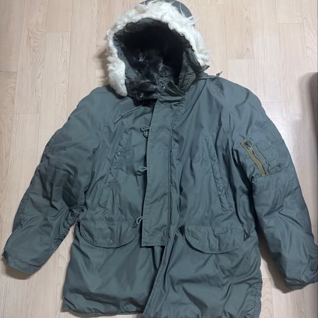 N3B Og 80s 그린브리어 파카 중고 L사이즈