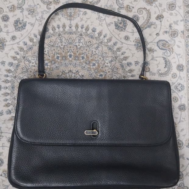 ANNE KLEIN  가죽 토트백
