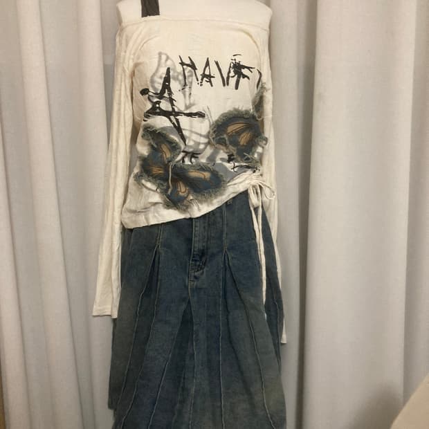 청미디스커트 코디셋