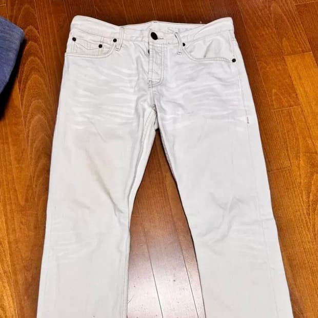 00s 버버리 스테드맨 진 화이트 30