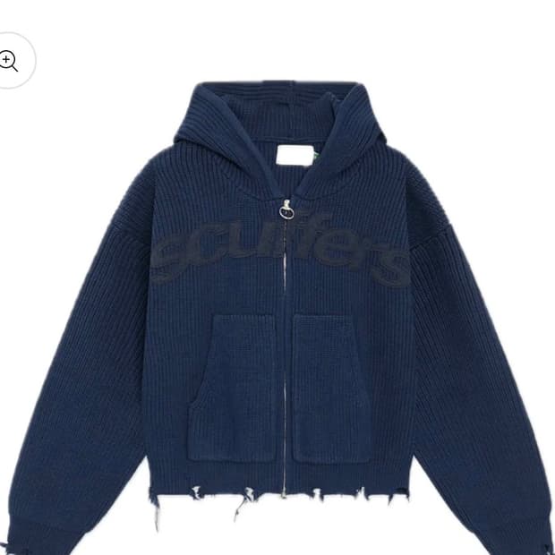 scuffers 네이비 니트집업