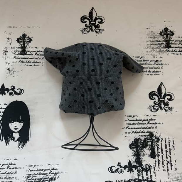 사화룸 도트 캣 비니