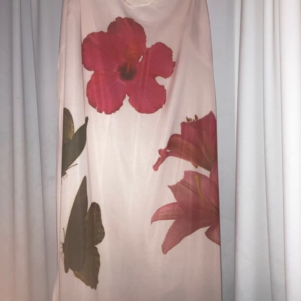 Oriental silk Sleeveless one-piece