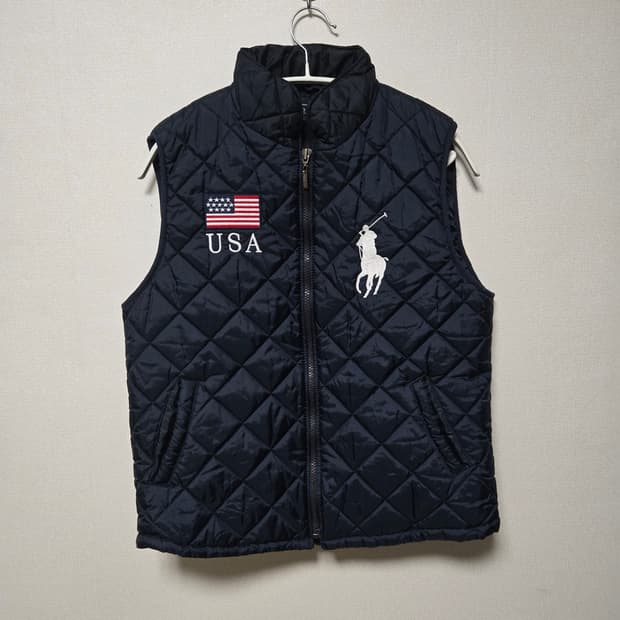 폴로랄프로렌 USA 빅로고 퀼팅 베스트/ 여성 조끼/ 여성 베스트 