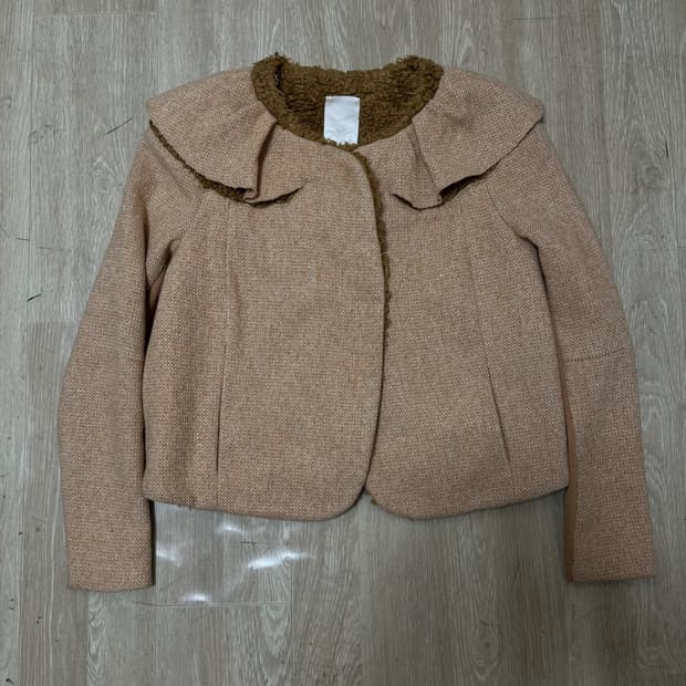 오즈세컨 여성 양털 트위드 자켓 44 