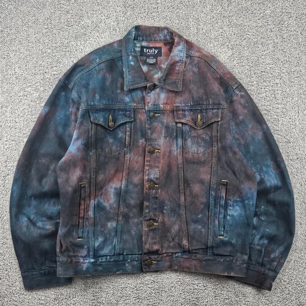TRULY 데님 트러커 자켓 다잉커스텀 ( M ) / 11880