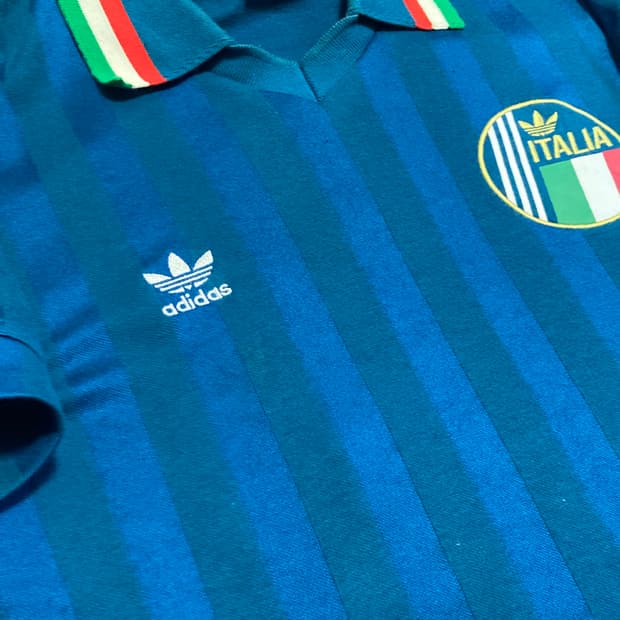 해외XL) 88/90 이탈리아 레트로 반팔셔츠 F77314