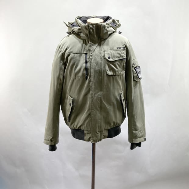 에비수 남성덕다운패딩자켓 카키 100