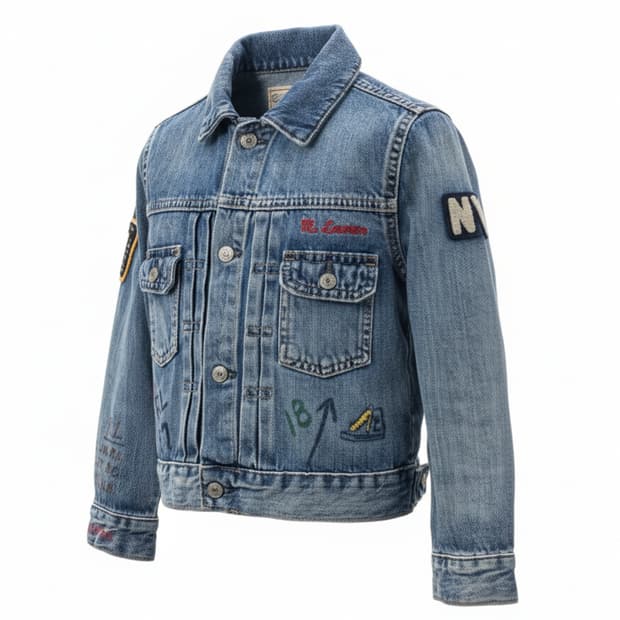 폴로 랄프로렌 키즈 커스텀 빈티지 데님 자켓 1881