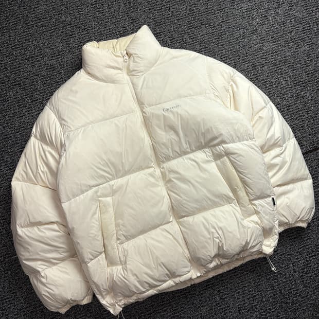 커버낫 아치로고 미니멀 구스 다운 패딩 2129