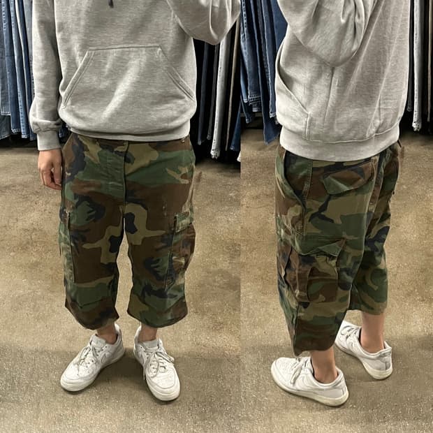 미군 우드랜드 BDU  컷오프 쇼츠 (~34”)