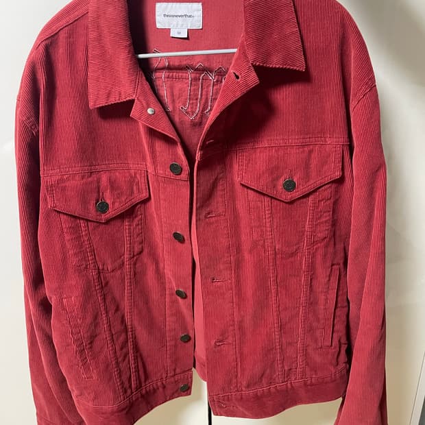 디스이즈네버댓 코듀로이 트러커 자켓