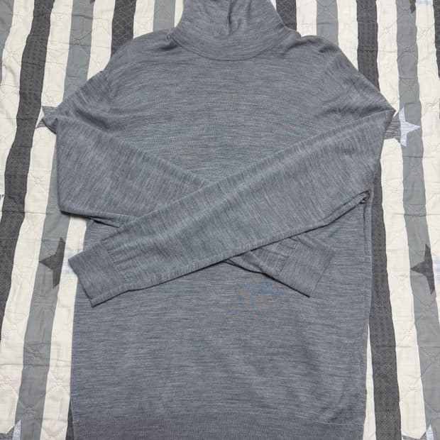 [M] cos 코스 터틀넥 목폴라 니트 그레이