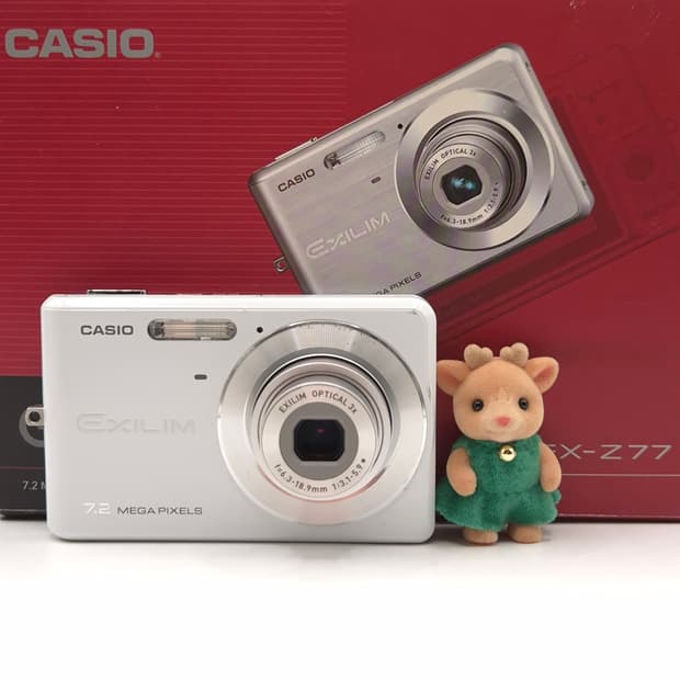 풀박🤍 카시오 엑슬림 EX-Z77 화이트 | 말랑 화사 감성