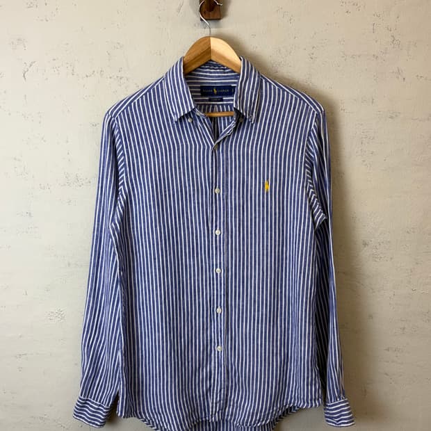 폴로랄프로렌 린넨 스트라이프 셔츠