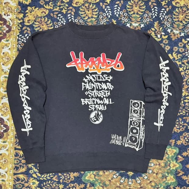 [재패니즈] OBLO 그래피티 오버핏 맨투맨 스웻셔츠