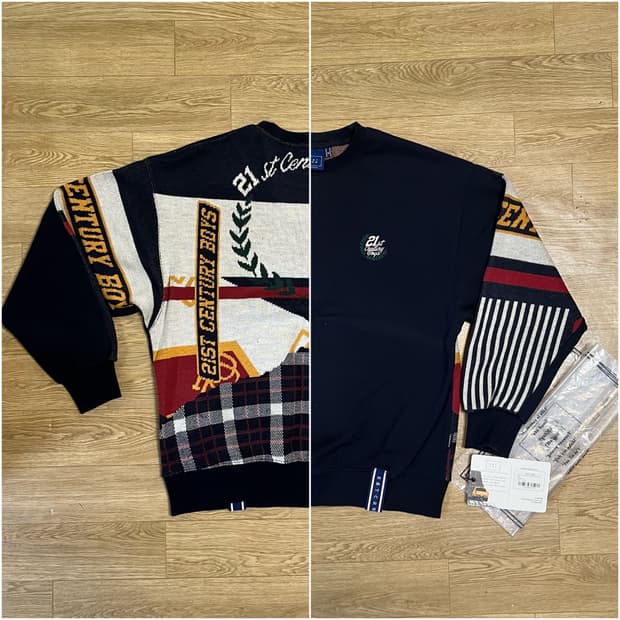 로맨틱크라운 맨투맨 21C BOYS JACQUARD CREW NECK