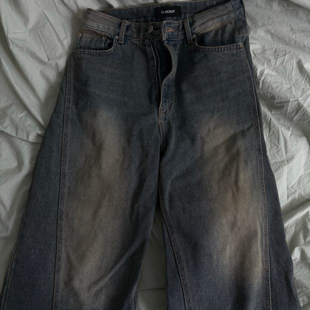 블랙업 청바지 데님팬츠