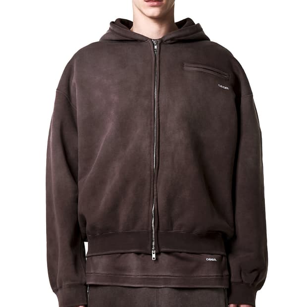 DBSR 더스트 집업 후드 xL 모카 새상품