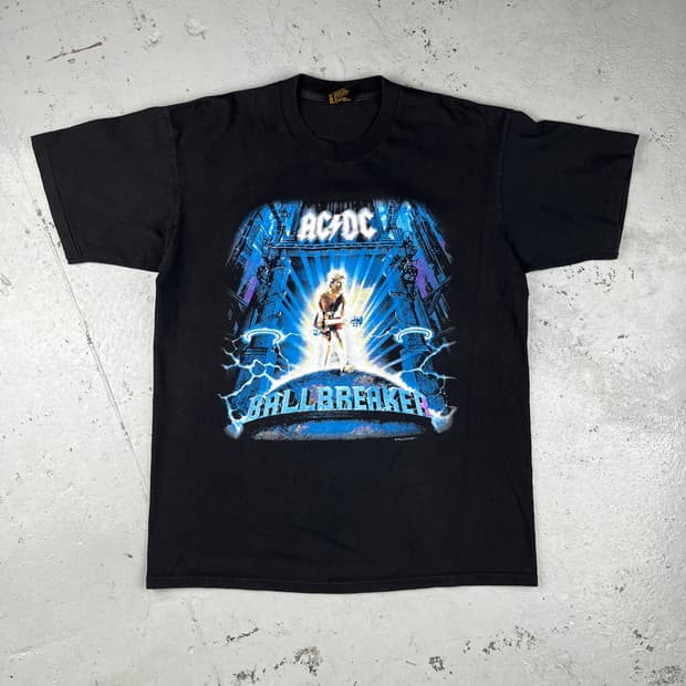 빈티지 AC/DC 1996 Ballbreaker 투어 반팔티