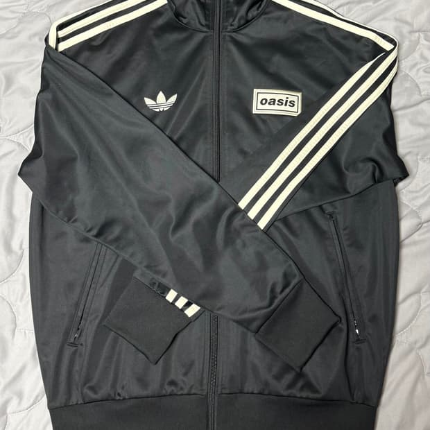 ( 최상 상태 S ) 아디다스 x 오아시스 투어 파이어버드 트랙 탑 블랙