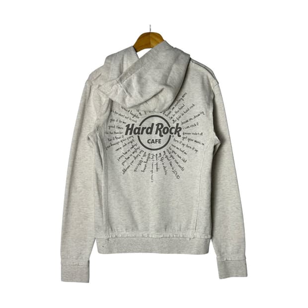[Hard Rock] 하드락카페 레터링 프린팅 후드집업