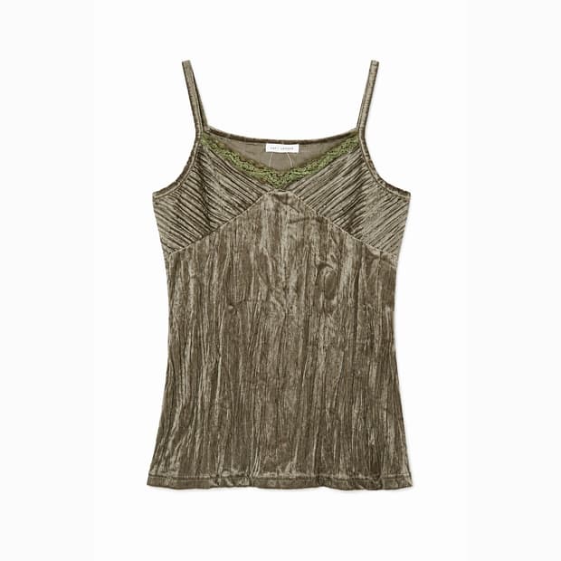 ANN TAYLOR 폴리100% 끈나시 (미사용품) (7202)