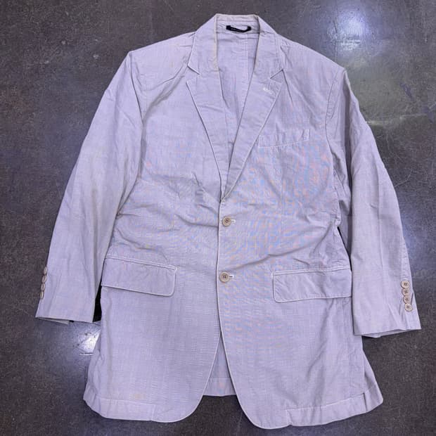 CP 컴퍼니 글렌체크 패턴 투버튼 블레이저 자켓 103