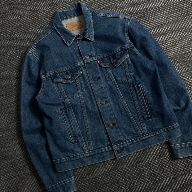 90s 리바이스 USA 오리지날 데님 트커러 자켓y 3851