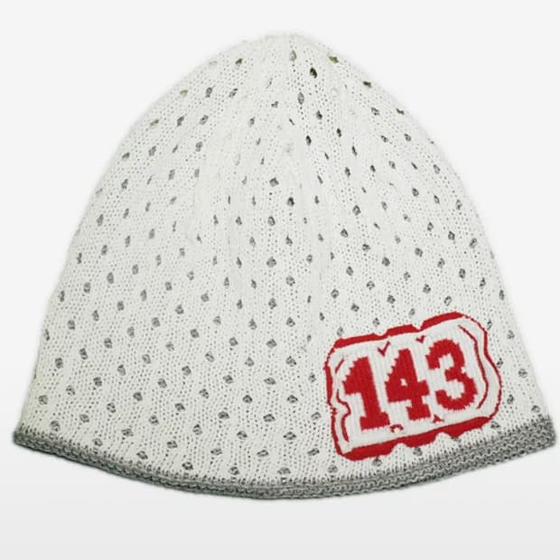 스컬프터 Mesh Knit Beanie Ivory