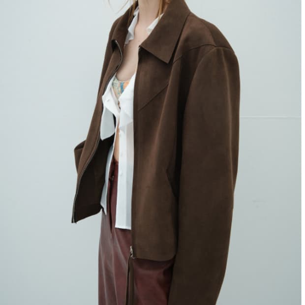 오버듀플레어 WESTERN SUEDE JACKET_BROWN