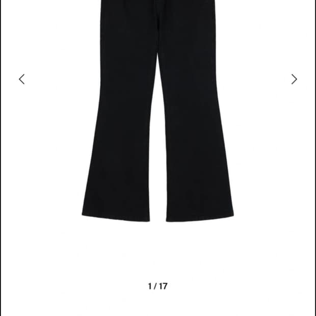 repos 블랙 부츠컷 데님