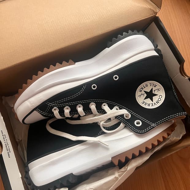 컨버스 런스타 하이크 블랙 새제품