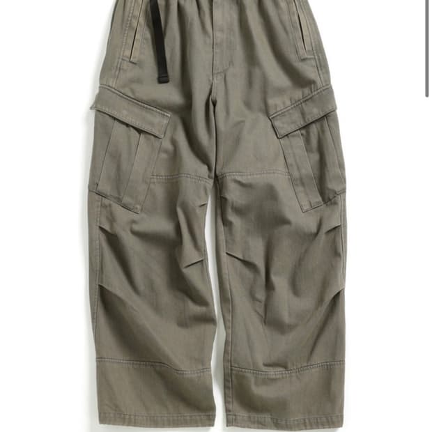 해칭룸 밀팬츠 워시드 올리브 2