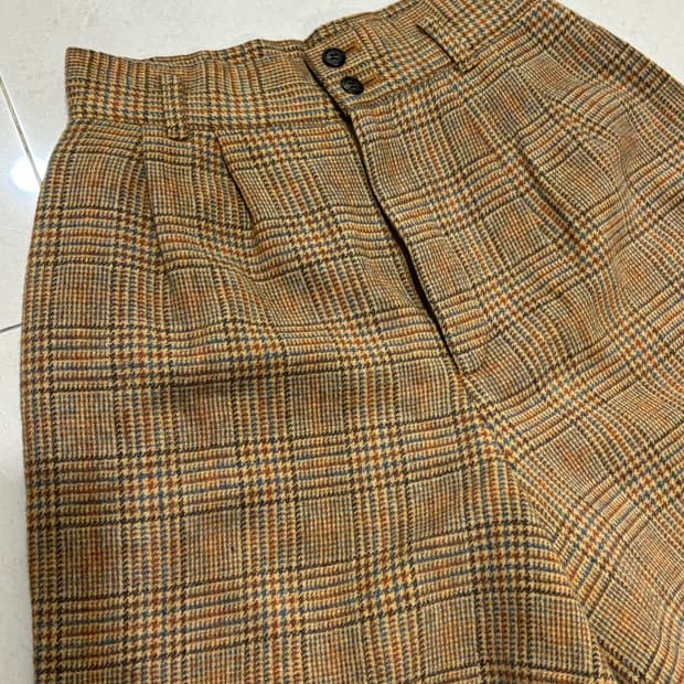 Soopy 빈티지 체크 숏팬츠