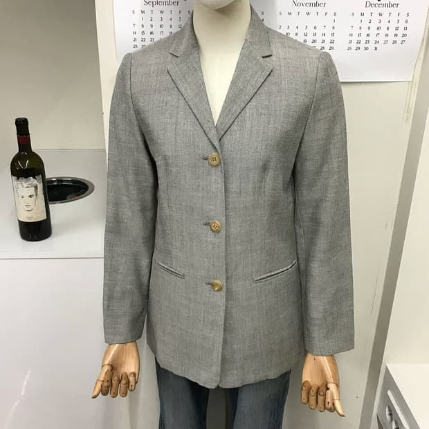 버버리 울 자켓