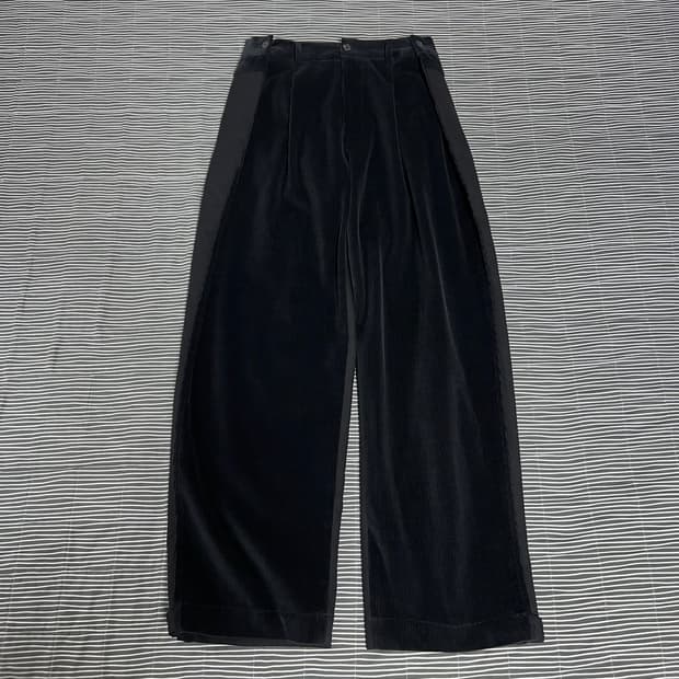 알렌느 코듀로이 믹스 플리츠 폴딩 진 1size