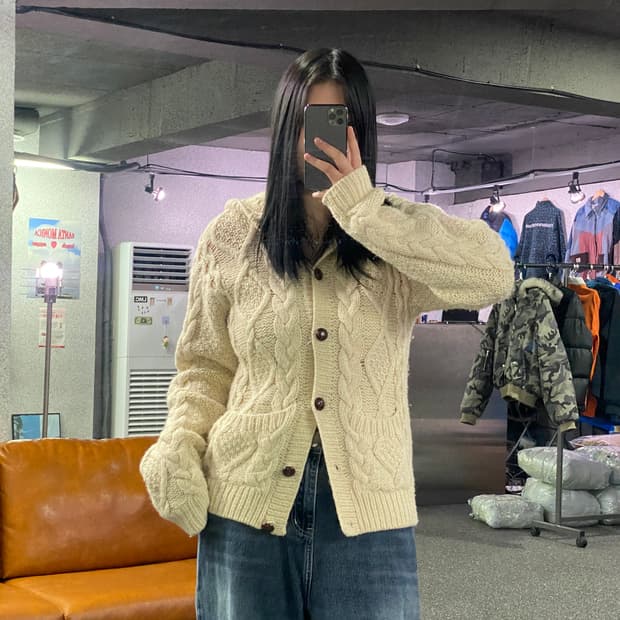 Jpn Vth 울 후드 니트 B2830