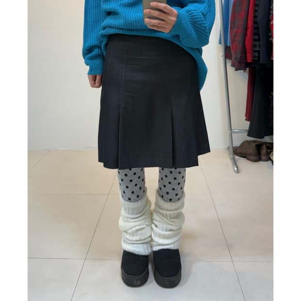 빈티지 미디 스커트