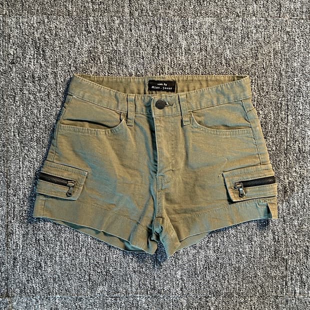 Miss,jeans 빈티지 카키 카고 팬츠