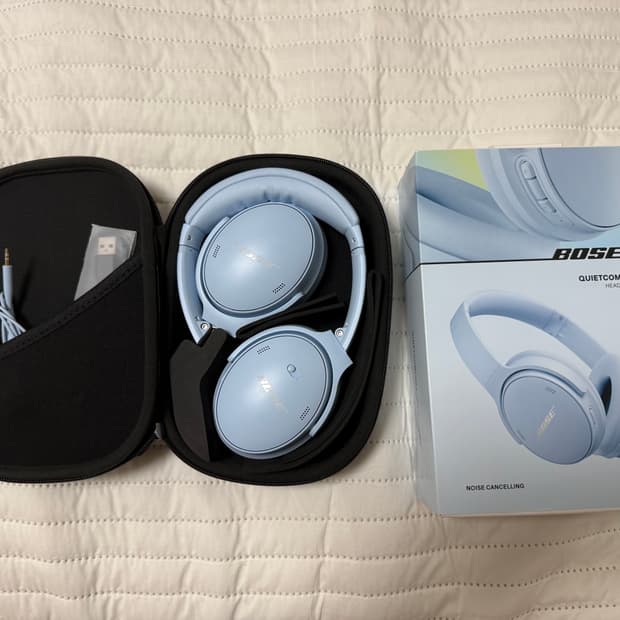 BOSE 보스 QC 문스톤블루 헤드셋 헤드폰