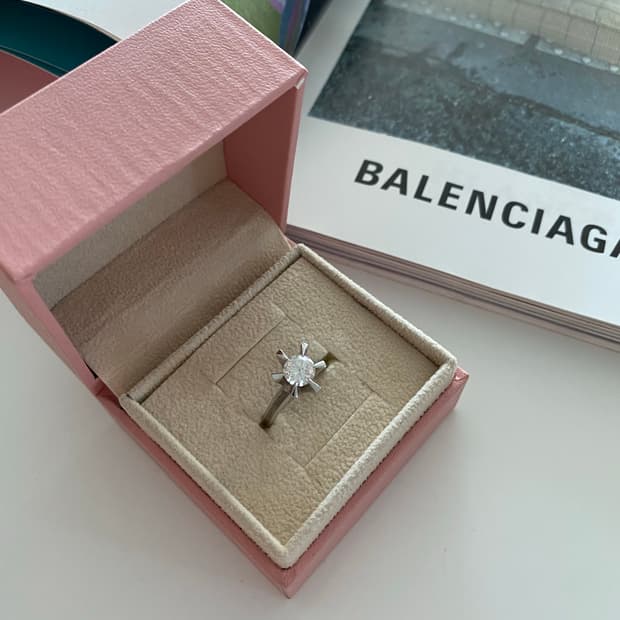 실버925 큐빅 다이아셋팅 반지