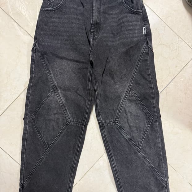 XTONZ 워싱 데님 팬츠 L