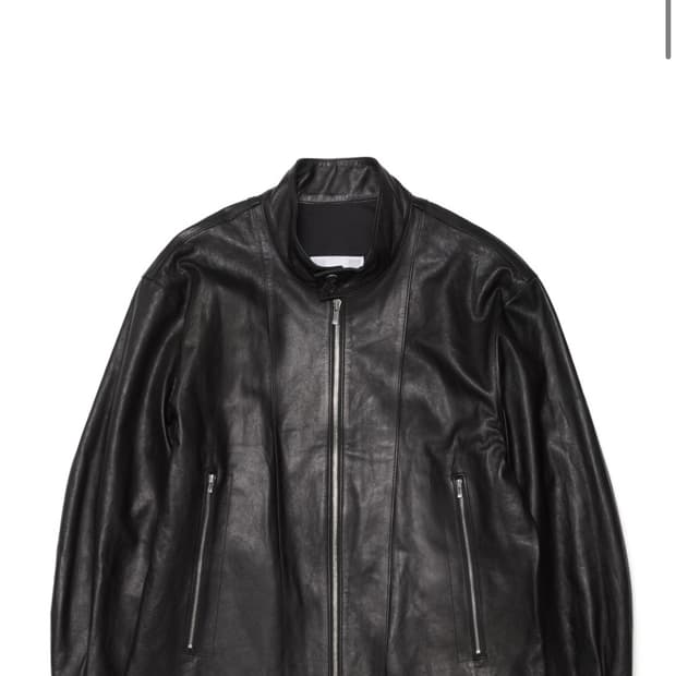 해칭룸 레더 해링턴 자켓 3사이즈