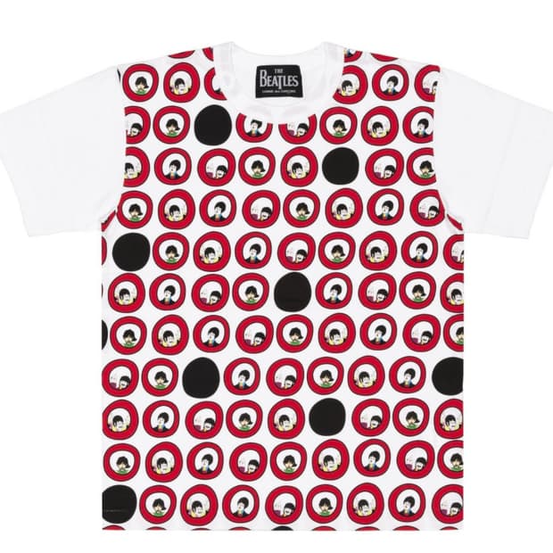 꼼데가르송 CDG 비틀즈 프린트 AW20 화이트 티셔츠