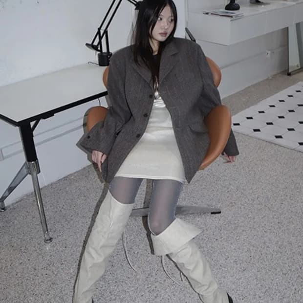 클라따 DADDY WOOL JACKET _brown