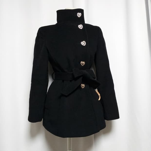 빈티지 코트 달천 대장 긱시크y2k헤이세이공겜여주 양산형지뢰계 펑크 로리